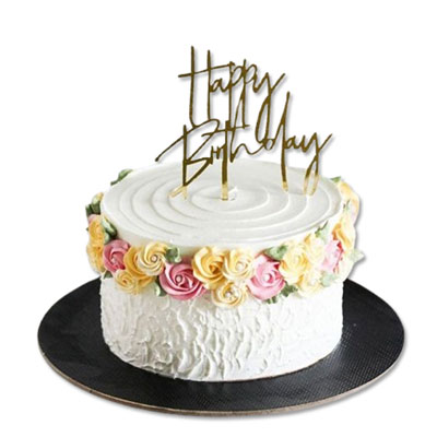 "Cake and Flowers - code CF07 - Click here to View more details about this Product
